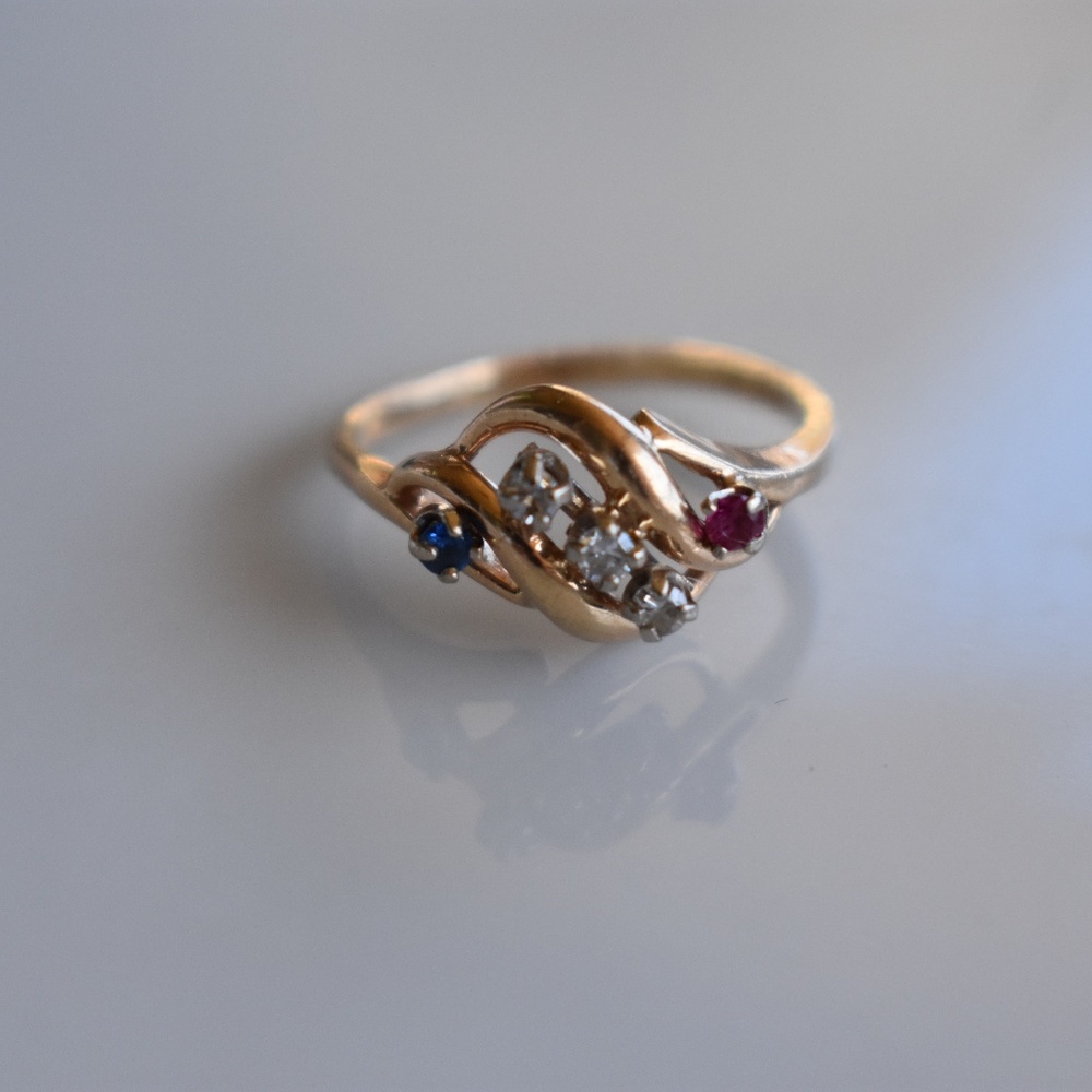 14k yellow gold ring